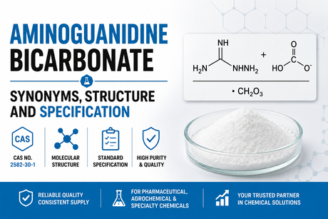 Aminoguanidine Bicarbonate Synonyms, Structure And Specification.png